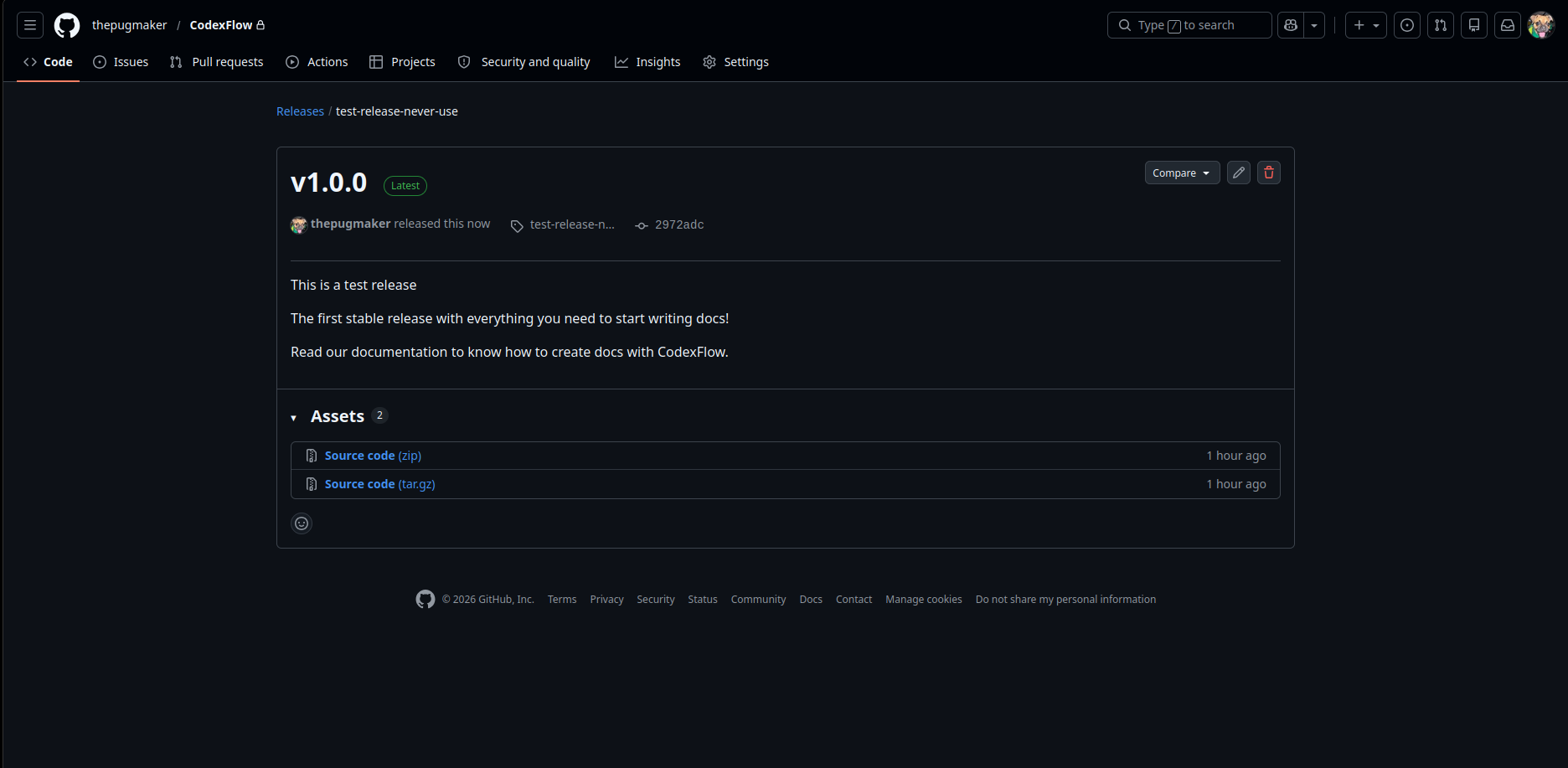 Github Releases